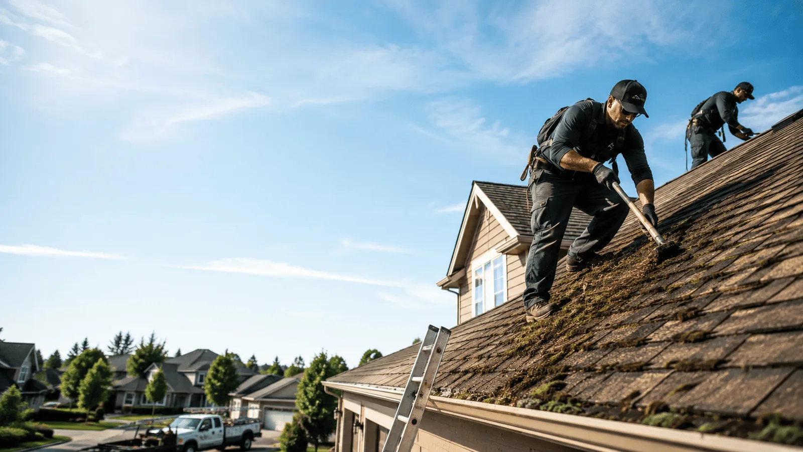 Roof Moss Removal in Monument Beach, MA near me
